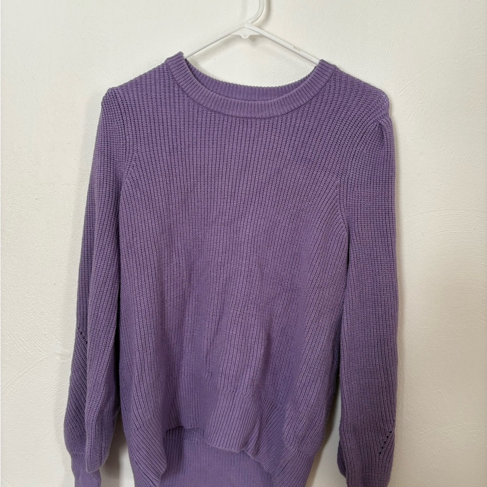 Liz Claiborne Lavender Crew Neck Sweater